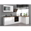 Image de ATLAS Cuisine complete d'angle 8 Ã©lÃ©ments (reversible droit / gauche) - DÃ©cor blanc - L270 cm - Plan de travail non inclus