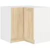 Image de Sara Meuble Bas D'angle - DÃ©cor Chene Sonoma - L83xl83xp48xh82cm - Plan De Travail Non Inclus
