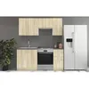 Image de Sara Cuisine Complete Modulable - 5 ÃlÃ©ments - DÃ©cor Chene Sonoma - L 180 Cm - Plan De Travail Non Inclus