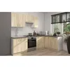 Image de Sara Cuisine Complete Modulable - Angle RÃ©versible - 7 ÃlÃ©ments - DÃ©cor Chene Sonoma - L270 X L148 Cm - Plan De Travail Non Inclus