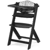 Image de Chaise Haute Ãvolutive Kinderkraft Enock Avec Coussins - Noir