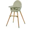 Image de Chaise Haute Ãvolutive 2en1 Fini 2 , Fauteuil Enfant, Chaise BÃ©bÃ© Enfant, RÃ©glable, Design Universel Vert