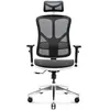 Image de Diablo V-Basic Chaise de Bureau Ergonomique Maille Respirante 3D Accoudoirs RÃ©glables (Blanc-Noir)