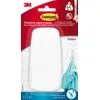 Image de 1 PatÃ¨re Blanc nacrÃ© 3M CommandÂ¿ avec languettes rÃ©sistantes Ã  l'eau, 2 languettes, 3,4 kg