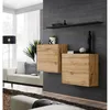 Image de Commode - Switch SB I - 2 vitrines carrÃ©es - 1 Ã©tagÃ¨re - Bois et noir - ModÃ¨le 1