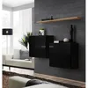 Image de Commode - Switch SB I - 2 vitrines carrÃ©es - 1 Ã©tagÃ¨re - Bois et noir - ModÃ¨le 2