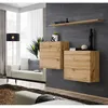Image de Commode - Switch Sb I - 2 Vitrines CarrÃ©es - 1 ÃtagÃ¨re - Bois