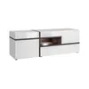 Image de Meuble TV - Cross - L 150 cm x P 50 cm x H 52 cm - Blanc