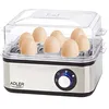 Image de Adler AD 4486 cuiseur d'oeufs 8 oeufs 800 W Noir, Acier satin, Transparent