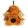 Image de Grand Chien En Peluche AllongÃ© 110cm Marron