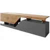 Image de Meuble TV "Ceelias" -160 x 46 x 35 cm - Gris/Marron