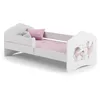 Image de Lit enfant + matelas + barriere de securite 160x80