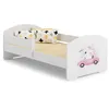 Image de Lit enfant + matelas + barriere de securite 140x70