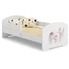Image de Lit enfant + matelas + barriere de securite 140x70