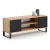 Image de Meuble TV style industriel - naturel / noir FOCUS
