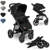 Image de Lionelo Annet Plus Poussette Buggy Avec Position AllongÃ©e Pliable Noir