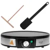 Image de Fabrilamp P034AD3058 appareil Ã  crÃªpes 1 crÃ¨pe(s) 1600 W Argent et Noir