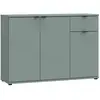 Image de Commode - GANYMEDE - 3 portes - 1 tiroir - Sauge - 119,8 x 34,1 x 82,3 cm