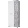 Image de Armoire a chaussures style contemporain effet bÃ©ton et blanc mat - L 69 cm