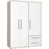 Image de Armoire MOKKARIS 3 portes ChÃªne Sonoma et blanc mat 144,4 x 58,8 x 200,1 cm