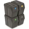 Image de Conteneurs Mixtes Tri sÃ©lectif avec 4x20L compartiments gris