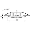 Image de Support De Spot Encastrable Per?Age 75-80mm Rond Blanc