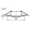 Image de Support Spot Encastrable Rond Orientable Vidi Chrome