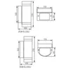 Image de Applique Murale ExtÃ©rieure 2xgu10 Arrondie Grise - Gris