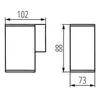 Image de Luminaire Mural Pour 1 Ampoule Gu10 ?Tanche Ip44 Anthracite