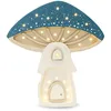 Image de Lampe Veilleuse Maison Champignon Bleu