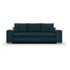 Image de CanapÃ© convertible 3 places INDIAN AUCUNE tissu bleu canard pieds chrome L250xH88xP98 cm