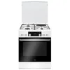 Image de Amica - CuisiniÃ¨re mixte 3 foyers gaz+1 Ã©lectrique four multifonctions catalyse 77l classe a blanc acm7035rb