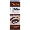 Image de Delia Cosmetics Teinture pour sourcils au henné couleur 4.0 marron 2 g + 2 ml