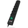 Image de ever multiprise optima 5 m 6 prises electriques avec changer