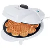 Image de Gaufrier pour 5 Gaufres en Forme de Coeur, Plaques AntiadhÃ©sives, 1000W, Blanc, Camry, CR 3022