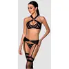 Image de Ensemble 3 Pièces Hima Leather Collection Noir