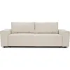 Image de CanapÃ© Convertible 3 Places Josh - Tissu Zoom Perle - Coffre De Rangement - L 197 X P 117 X H 65 Cm