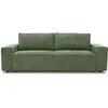 Image de CANAPÃ CONVERTIBLE 3 PLACES JOSH - TISSU LOFT OLIVE - COFFRE DE RANGEMENT - L 197 X P 117 X H 65 CM