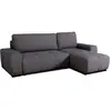 Image de CanapÃ© d'angle convertible rÃ©versible - 3 places - SIERRA - Avec coffre - Tissu Anthracite - 243 x 160 x 82 cm