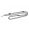 Image de Laisse Ronde Double Noire Et Blanche 2,2 M - Julius K9