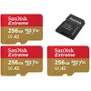 Image de Lot de 3 SanDisk Extreme A2 256 Go micro SDXC Carte mÃ©moire flash - Class 10