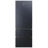 Image de RÃ©frigÃ©rateur combinÃ© 3 portes 3D 70 SÃ©rie 7 - Haier HTW7720ENMB - Classe E - No Frost - Pose Libre - 483L (rÃ©frigrateur 343L + congÃ©lateur 140L) - Noir