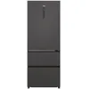 Image de RÃ©frigÃ©rateur combinÃ© Haier 3D 70 Serie 5 HTR5719ENPT Pose libre 528 L Noir