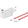 Image de OnePlus SUPERVOOC 120W double port charge rapide USB-C avec câble blanc