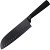 Image de Bergner Noir Lame Couteau Santoku, Noir