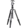 Image de Benro TrÃ©pied Rhino Carbon Fibre Zero Series Tripod/Monopod with VX20 Ballhead, 5 Leg Sections, Twist Leg Locks, Padded Carrying Case