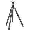 Image de Benro TrÃ©pied Rhino Carbon Fibre Zero Series Tripod/Monopod with VX20 Ballhead, 5 Leg Sections, Twist Leg Locks, Padded Carrying Case