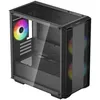 Image de DeepCool Cc360 A-RGB Bk ATX R-cc360-bkapm3-g-1 CC360 ARGo - BoÃ®tier mini tour - Noir - RGB - Verre TrempÃ©