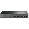 Image de TP-Link JetStream TL-SG2210MP V4 - Commutateur - intelligent - 8 x 10/100/1000 (PoE+) + 2 x SFP - Montable sur rack, de bureau - PoE+ (150 W)