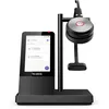 Image de Yealink WH66 Mono Teams SystÃ¨mes de confÃ©rences audio personnelle Sans fil Arceau Bureau/Centre d'appels USB Type-A Bluetooth Socle de chargement Noir